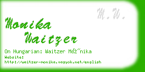 monika waitzer business card